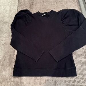 Ulla Johnson black puff sleeve sweatshirt size S